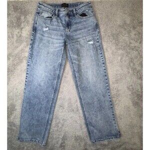 Miss Me Mid Rise 90s Boyfriend Medium Wash Denim Jeans Sz 29 30" Inseam Casual